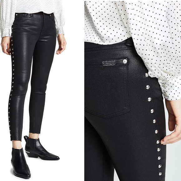 Mankind Studded Ankle Skinny Jeans 
